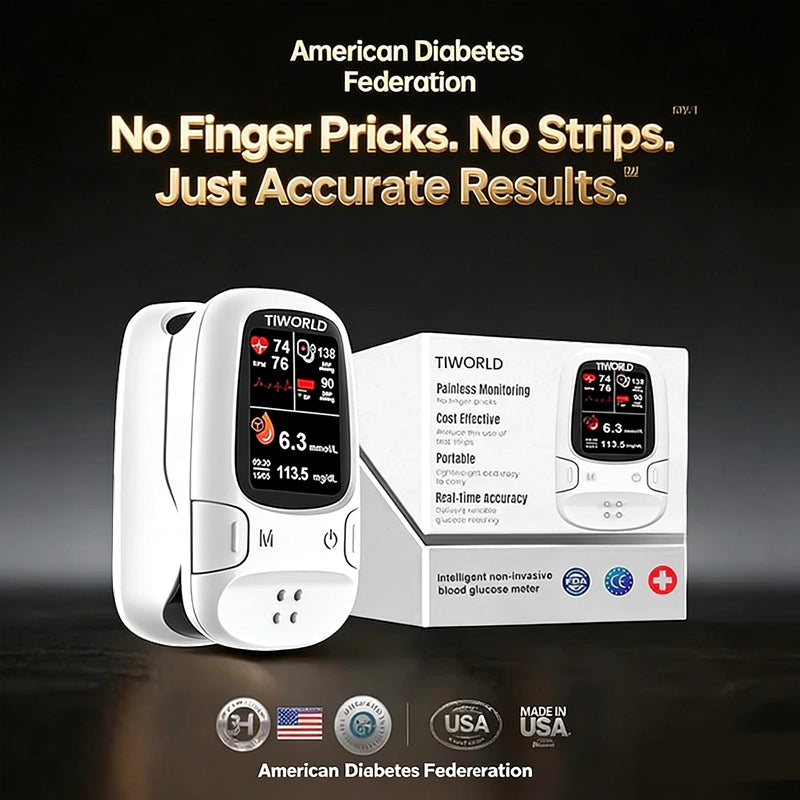 [TGA Approved] TIWORID™ Clinical Grade Non-Invasive Glucose Monitor, BP Meter & Physiotherapy Device | 99.9% Precision | 3-in-1 Health Hub + Gift