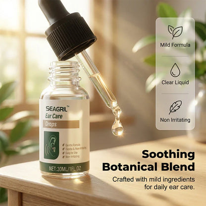 【👑Top Sellers of 2026】👂SEAGRIL™ Ear Care Drops- Tinnitus Relief – Gentle Cleansing & Soothing Relief for Healthy Ears -Plant-Based Formula|FDA-Registered
